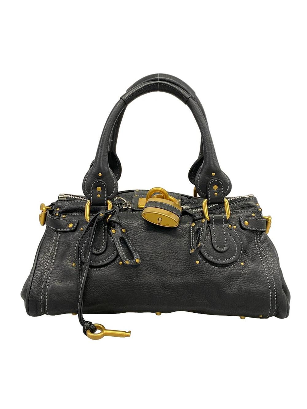 Chloe Paddington Black Leather Handbag #343556C14B